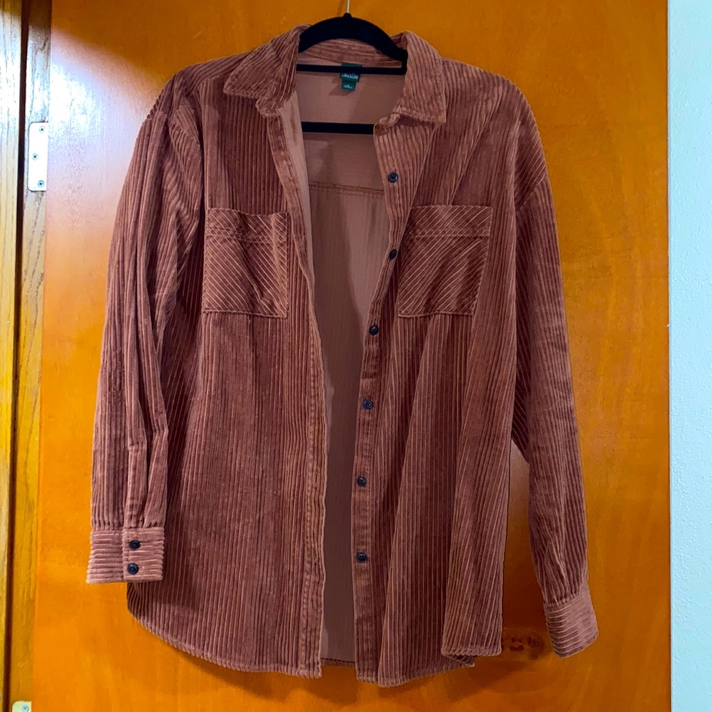 Rust Corduroy Flannel